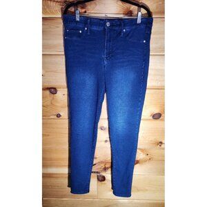 Seven 7 Womens Dark Washed Size 12 High Rise Stretch 5 Pocket Denim Blue Jeans